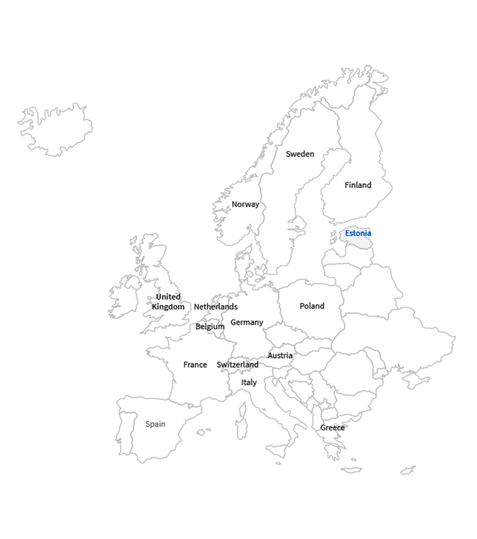 clients Estonia map