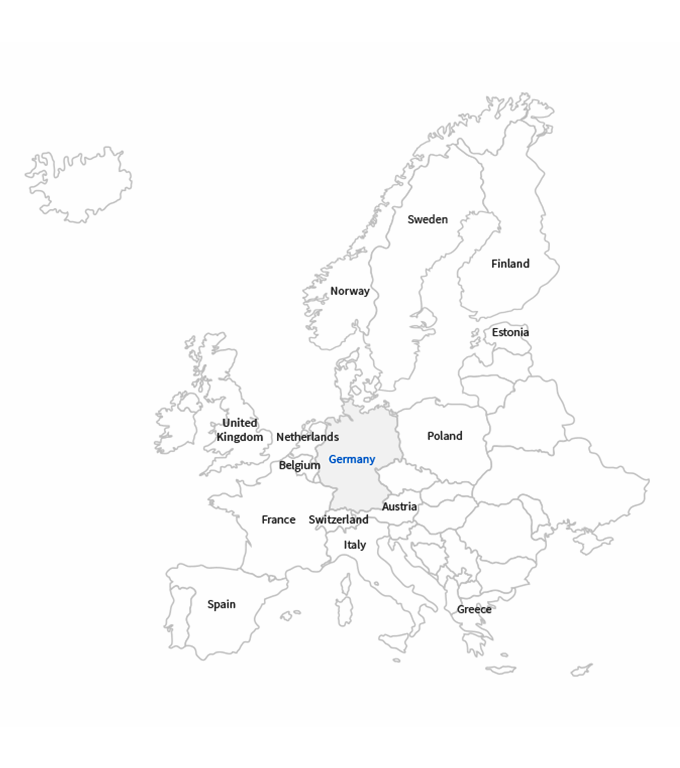 clients Germany map