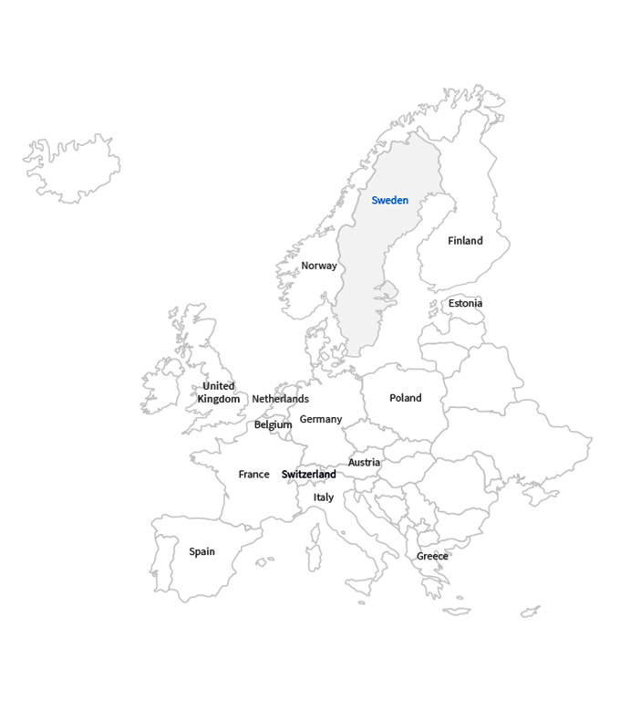 clients Sweden map
