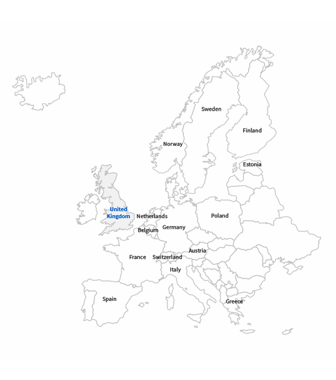 clients uk map